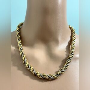 D'Orlan Choker Necklace  Gold tone